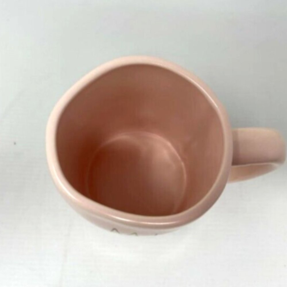 Rae Dunn Mi Amor (My Love) Coffee Tea Cocoa Cup Mug Pink With Gold Letters NEW - Picture 7 of 7